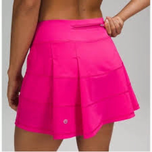 SONIC PINK LULULEMON PACE RIVAL SKIRT (LONG) - Picture 2 of 6